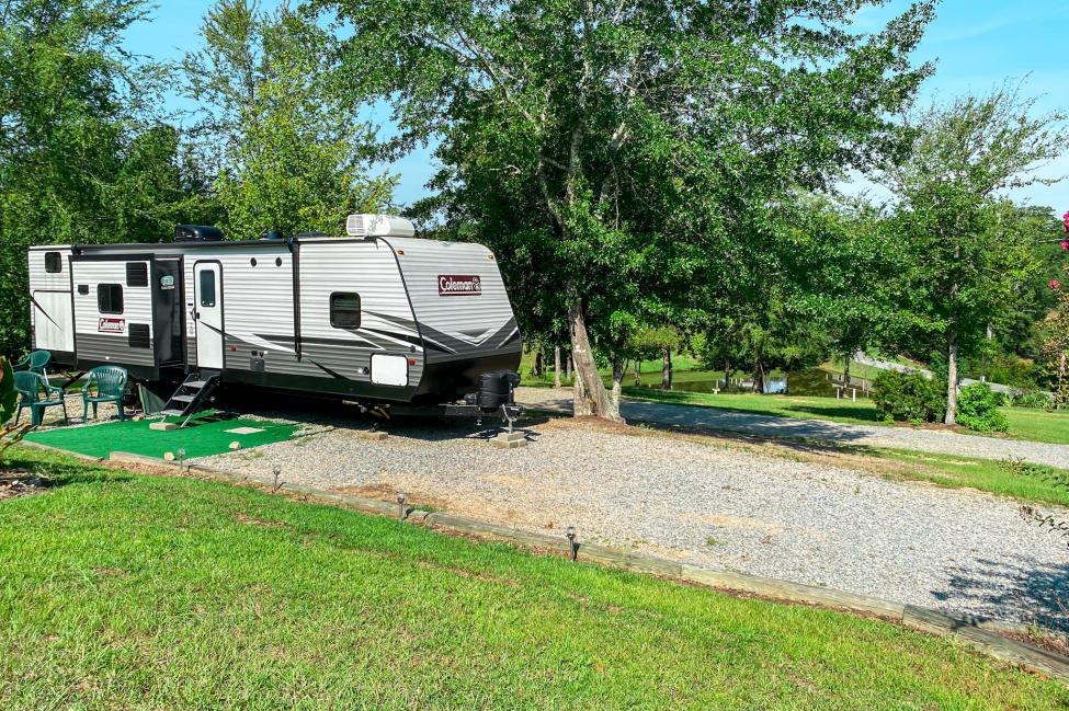 Scenic Mountain and Camper