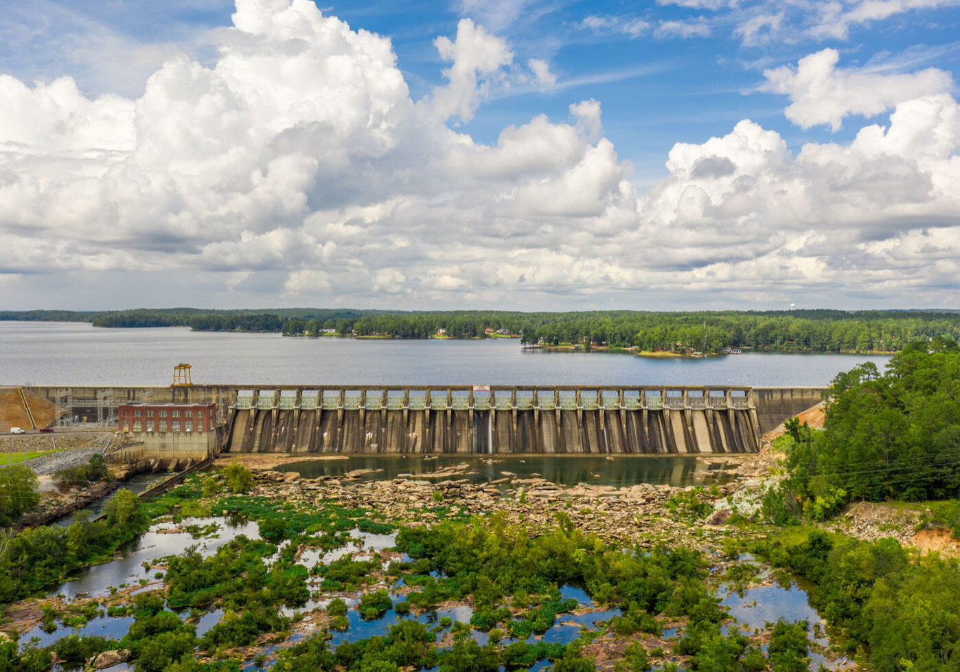 Lake Sinclair Dam Sky